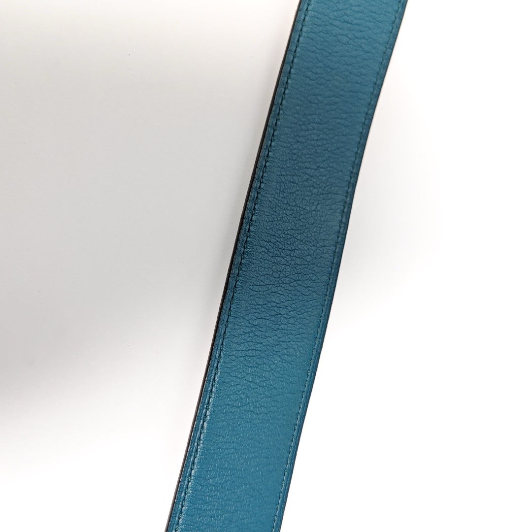 Leather Belt Blue