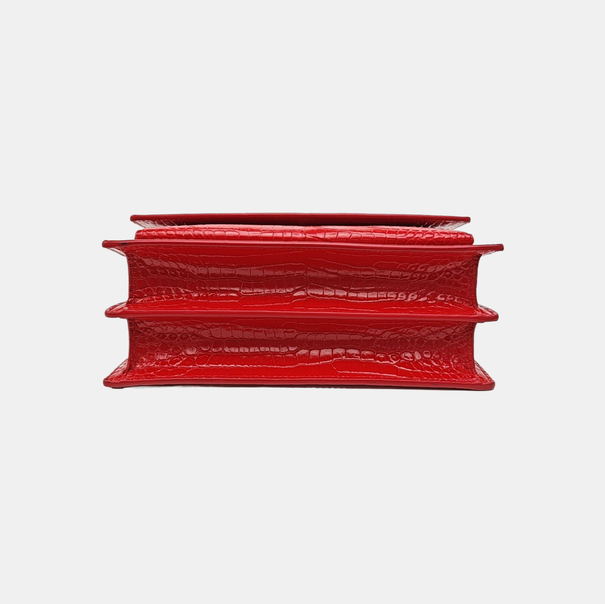 SUNSET Medium Calfskin Red