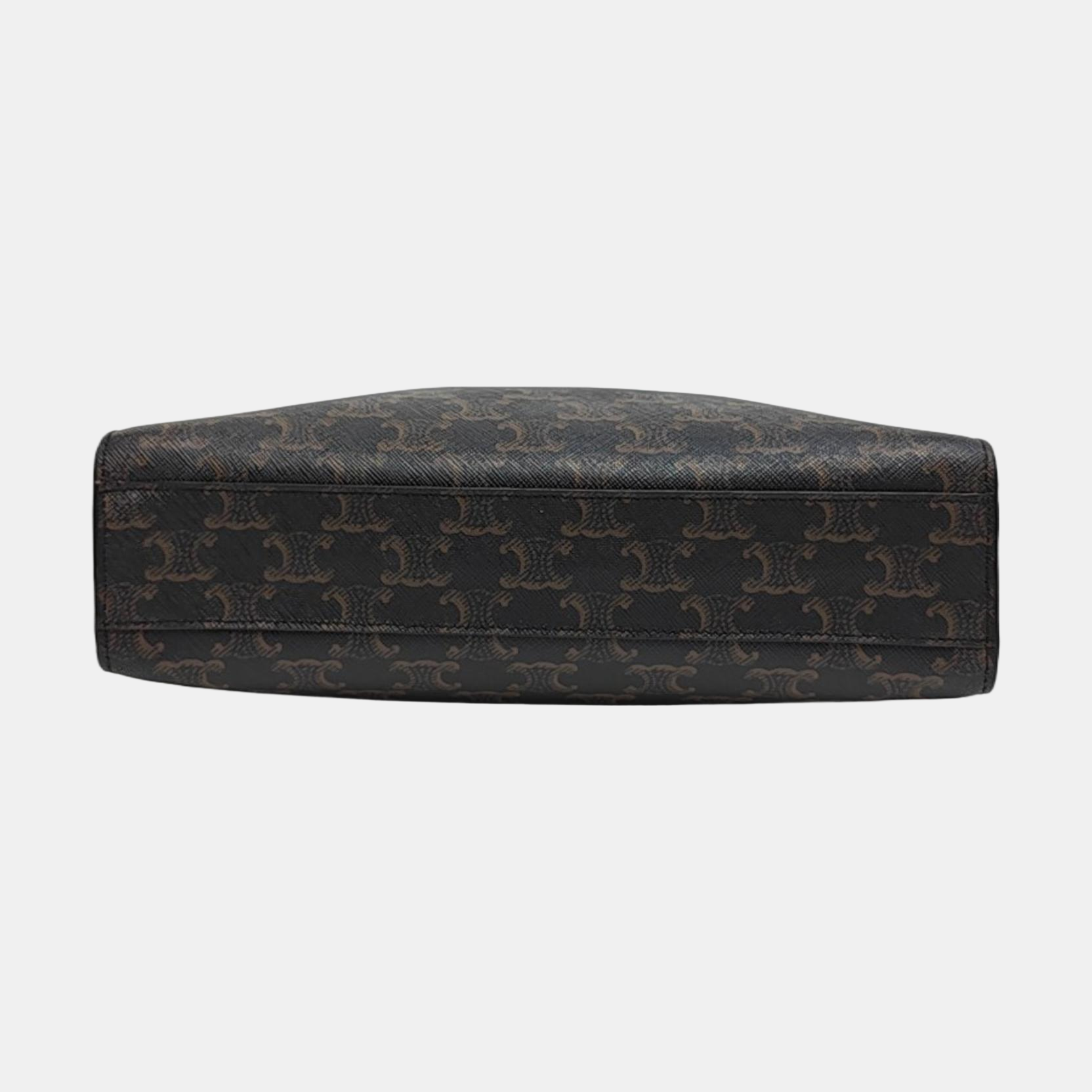CABAS CELINE Small Coated Canvas Brown