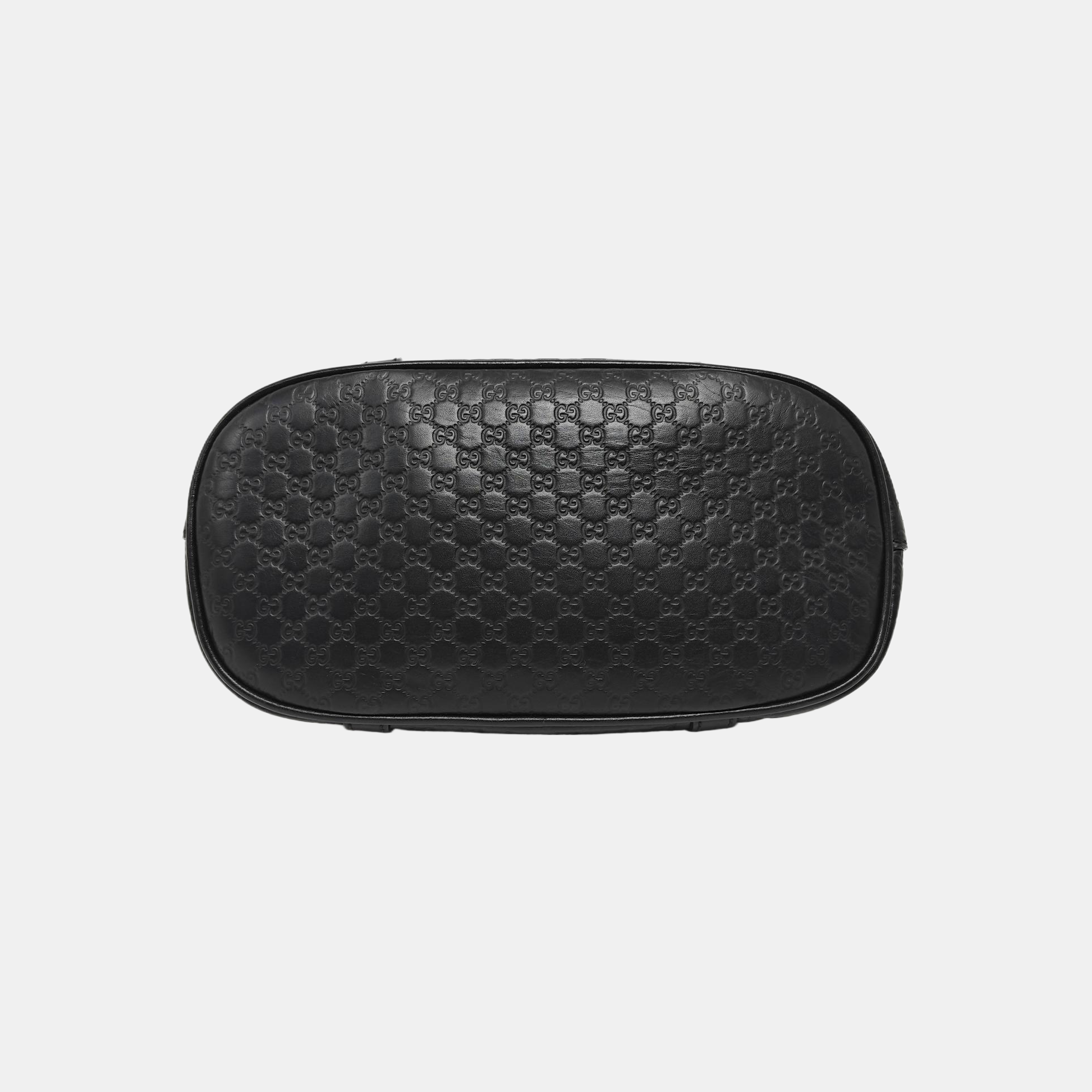 Microguccissima Monogram Calfskin Black
