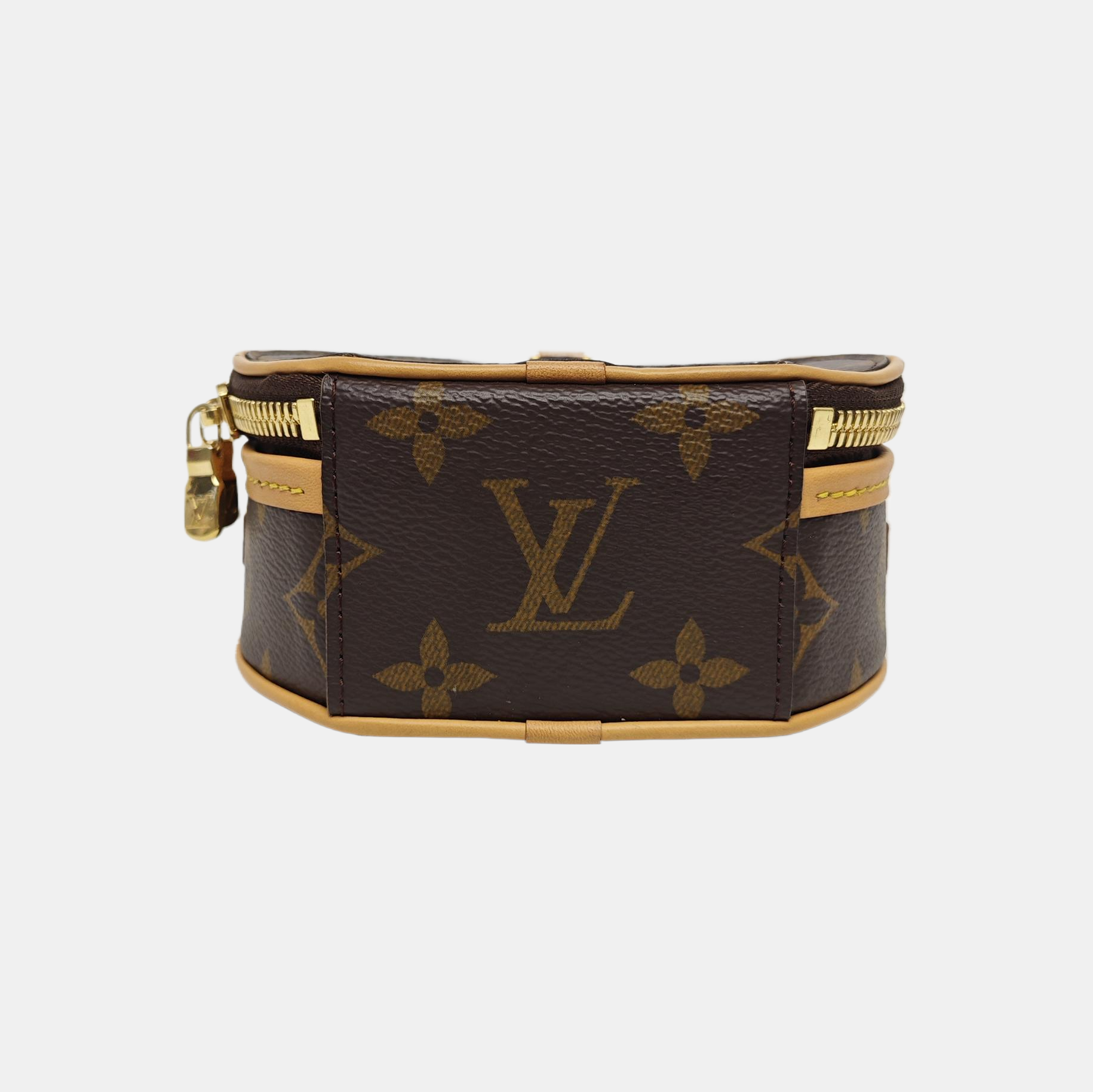 BOITE CHAPEAU Mini Monogram Coated Canvas Brown