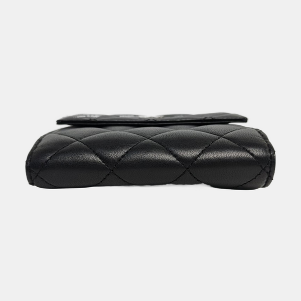 Quilted Lambskin Wallet Black