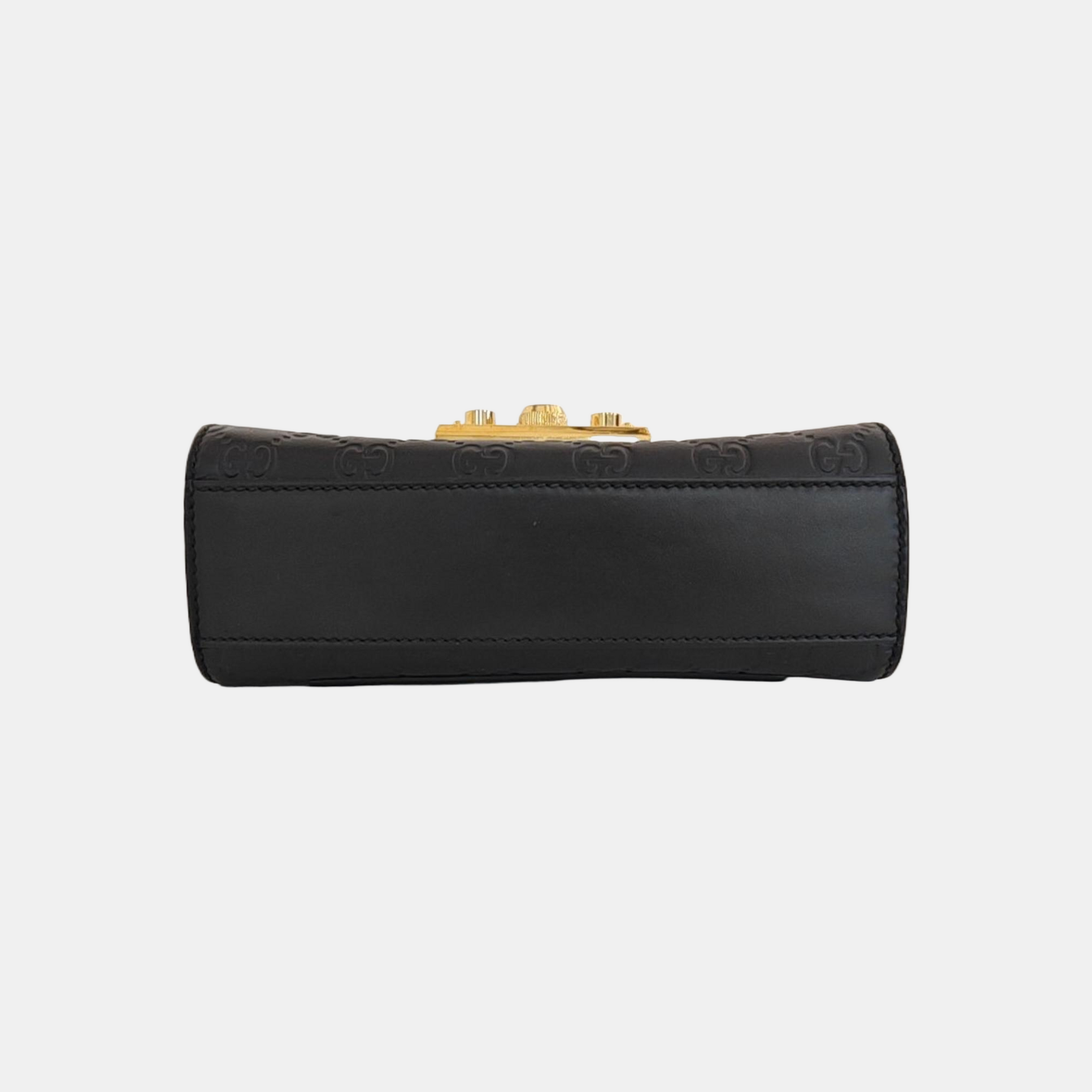 Padlock Small Monogram Calfskin Black
