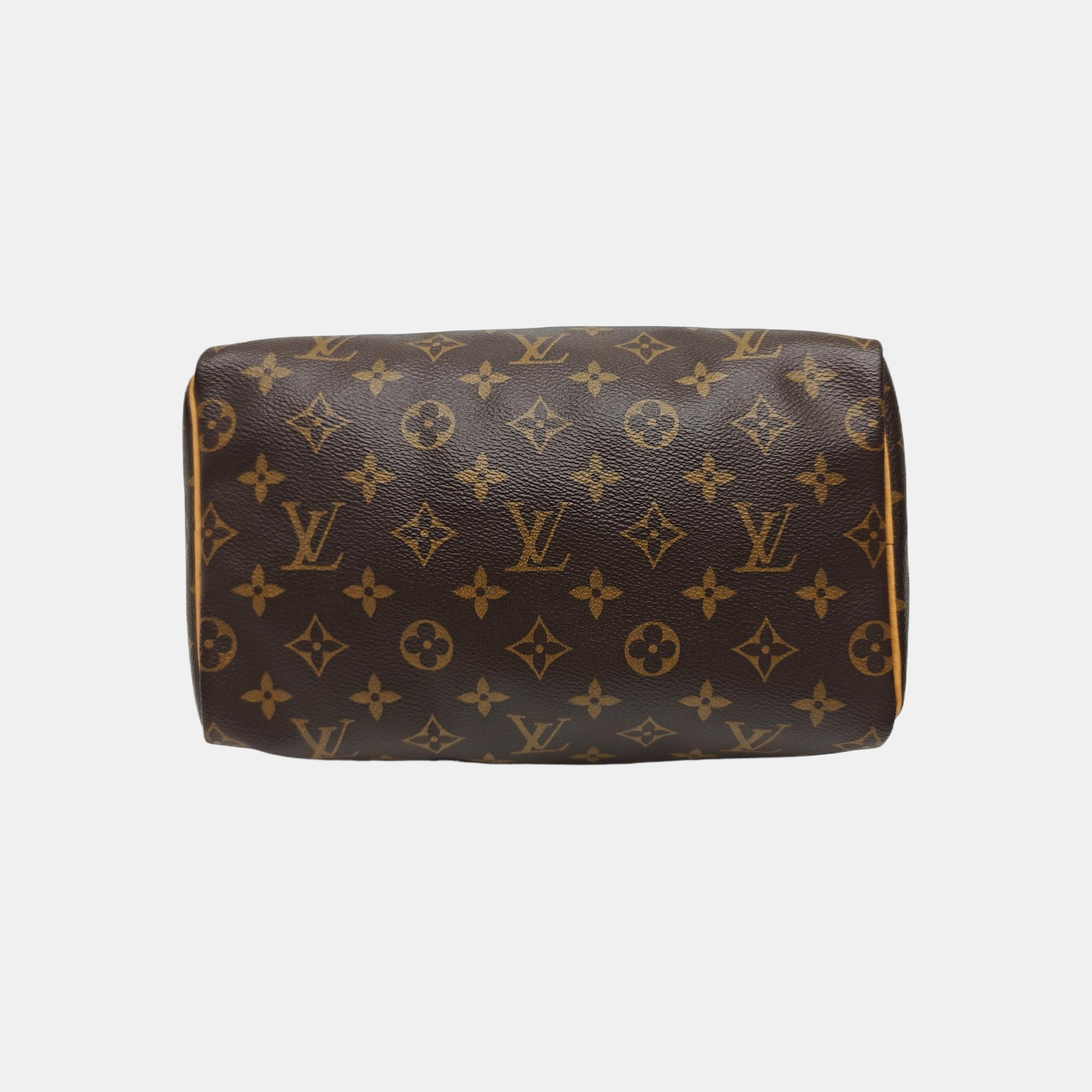 SPEEDY 25 Monogram Coated Canvas Brown