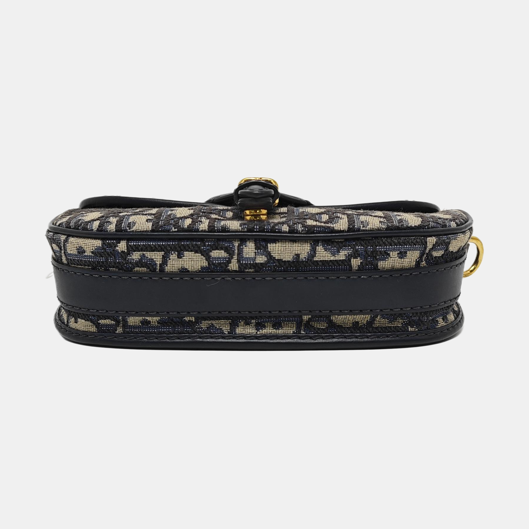 Bobby East-West Medium Oblique Canvas Blue