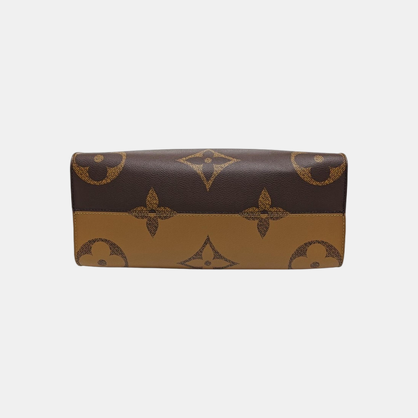 ONTHEGO MM Monogram Coated Canvas Brown