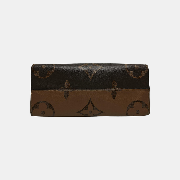 ONTHEGO MM Monogram Coated Canvas Brown