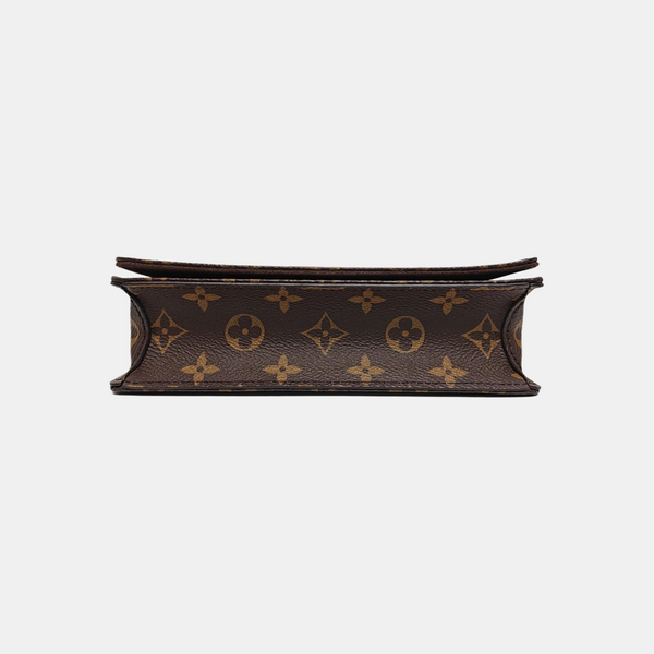 Lily Monogram Coated Canvas Brown