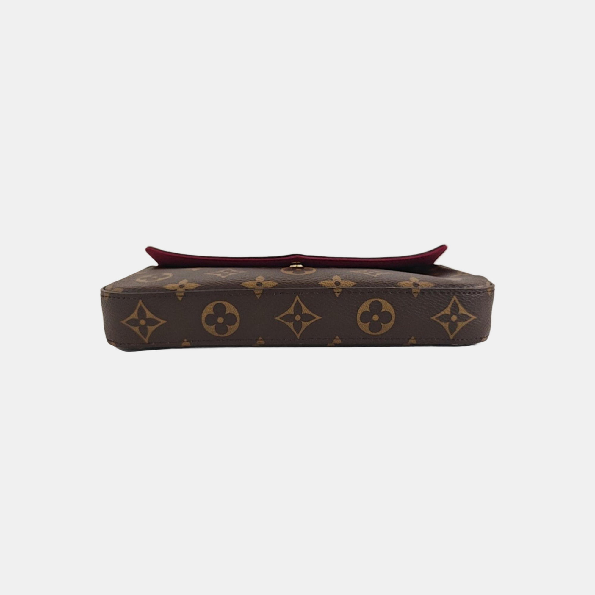FÉLICIE Monogram Coated Canvas Brown