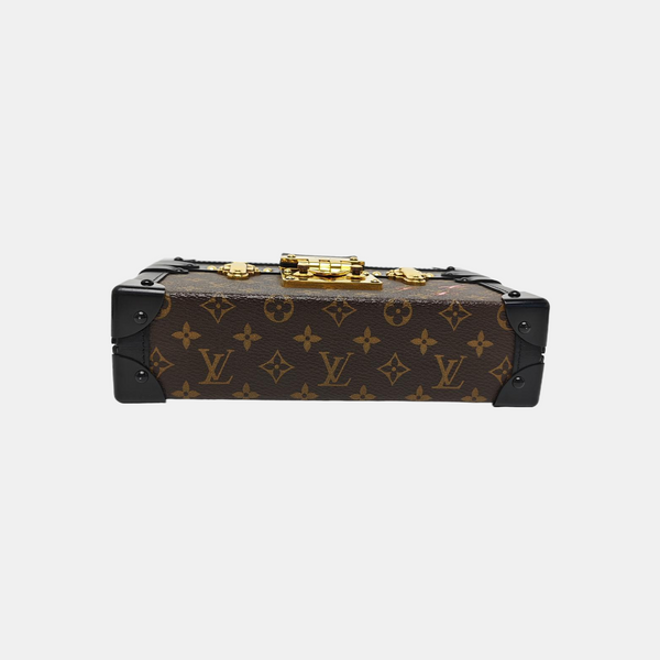 PETITE MALLE Monogram Coated Canvas Brown