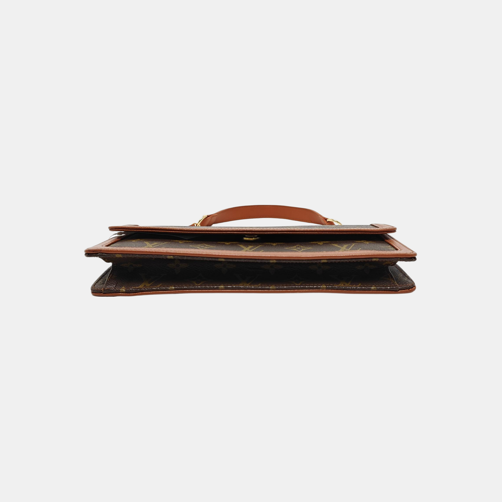 DAME Monogram Coated Canvas Brown
