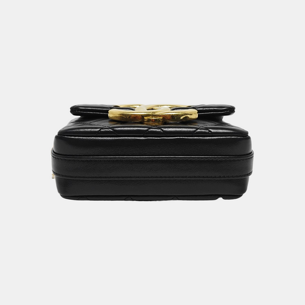 Quilted Lambskin Small Black