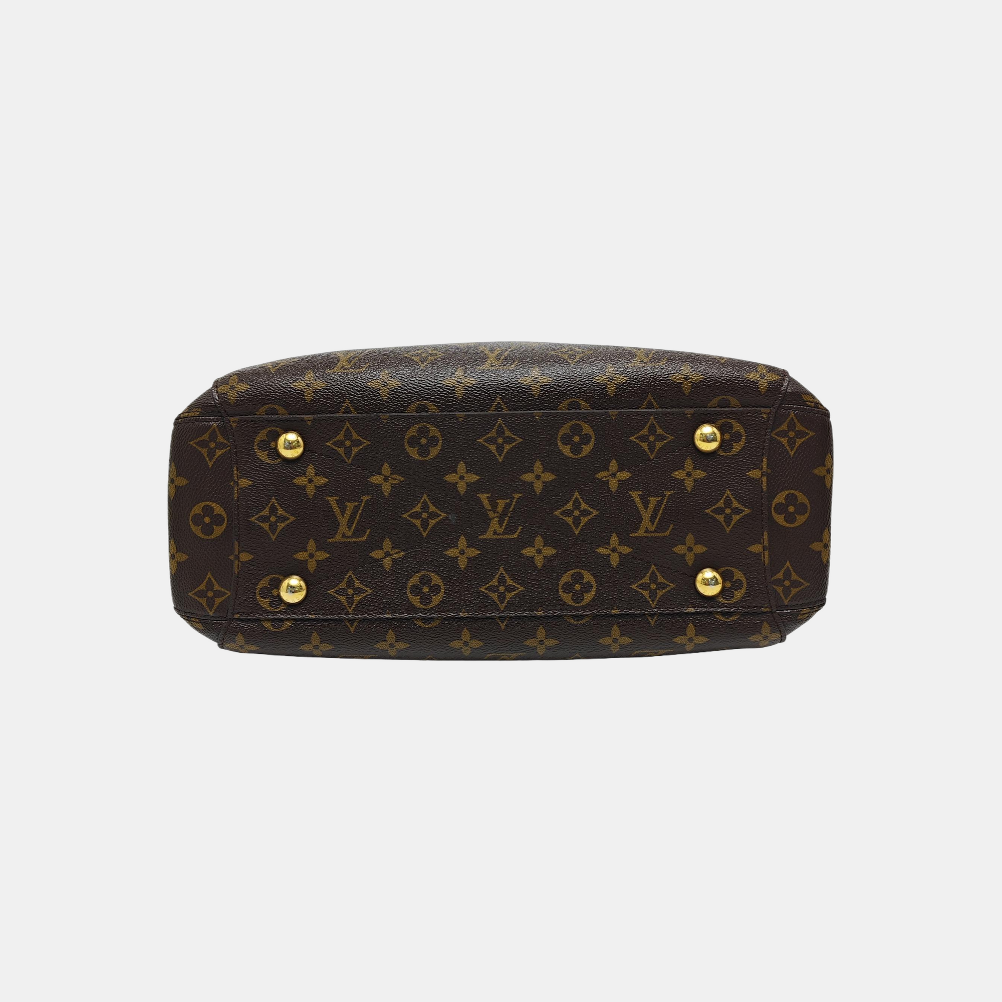 MONTAIGNE GM Monogram Coated Canvas Brown
