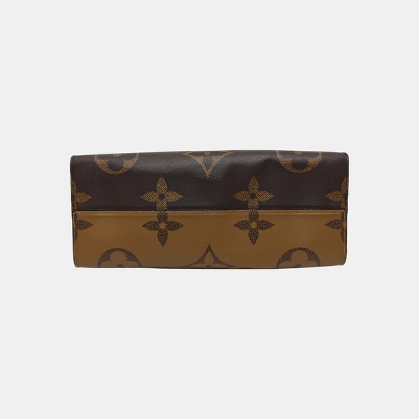 Authenticated pre-owned  ONTHEGO GM Monogram Coated Canvas Brown - Tote Bag at Looply
