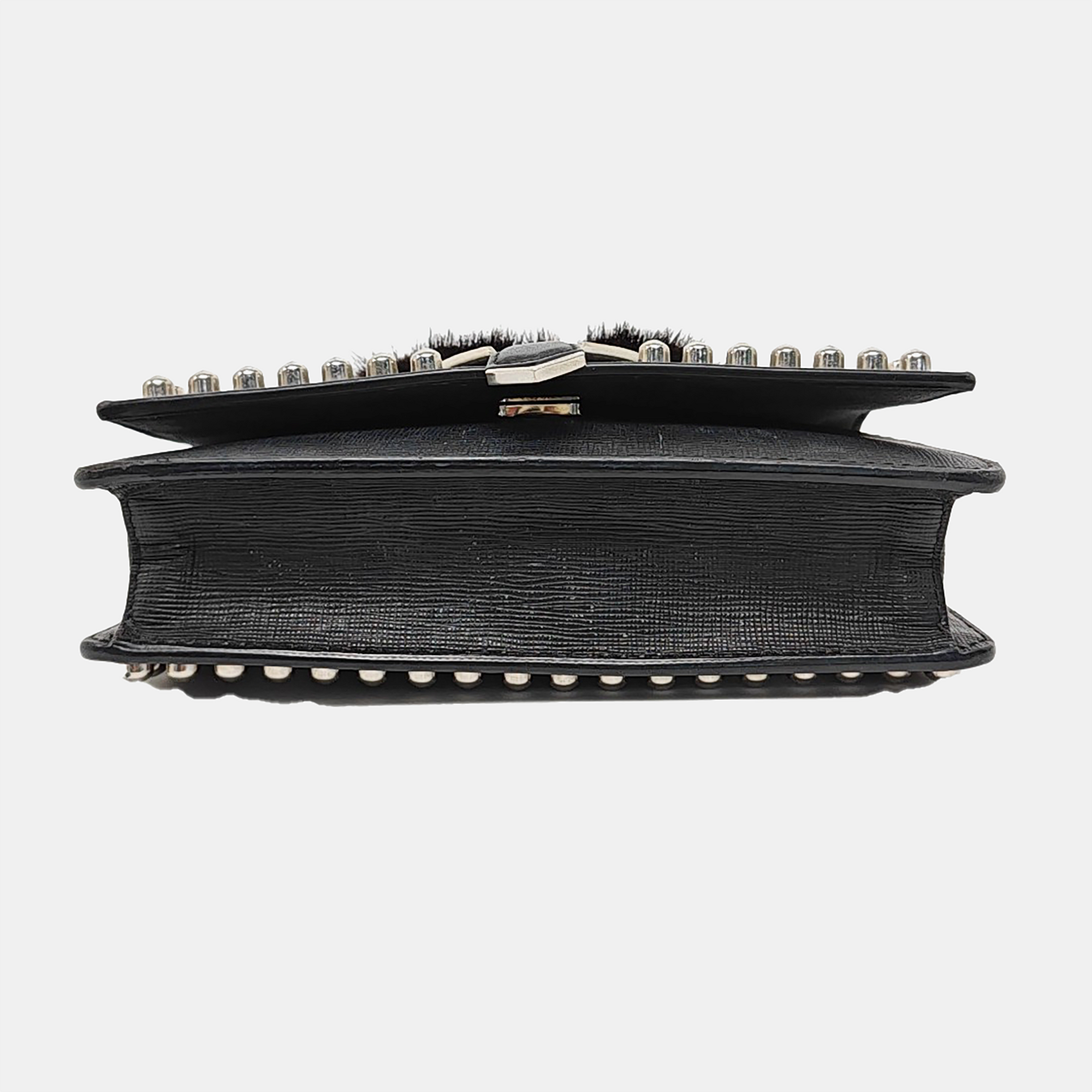 Authenticated pre-owned  Karlito Calfskin Black - Shoulder Bag at Looply