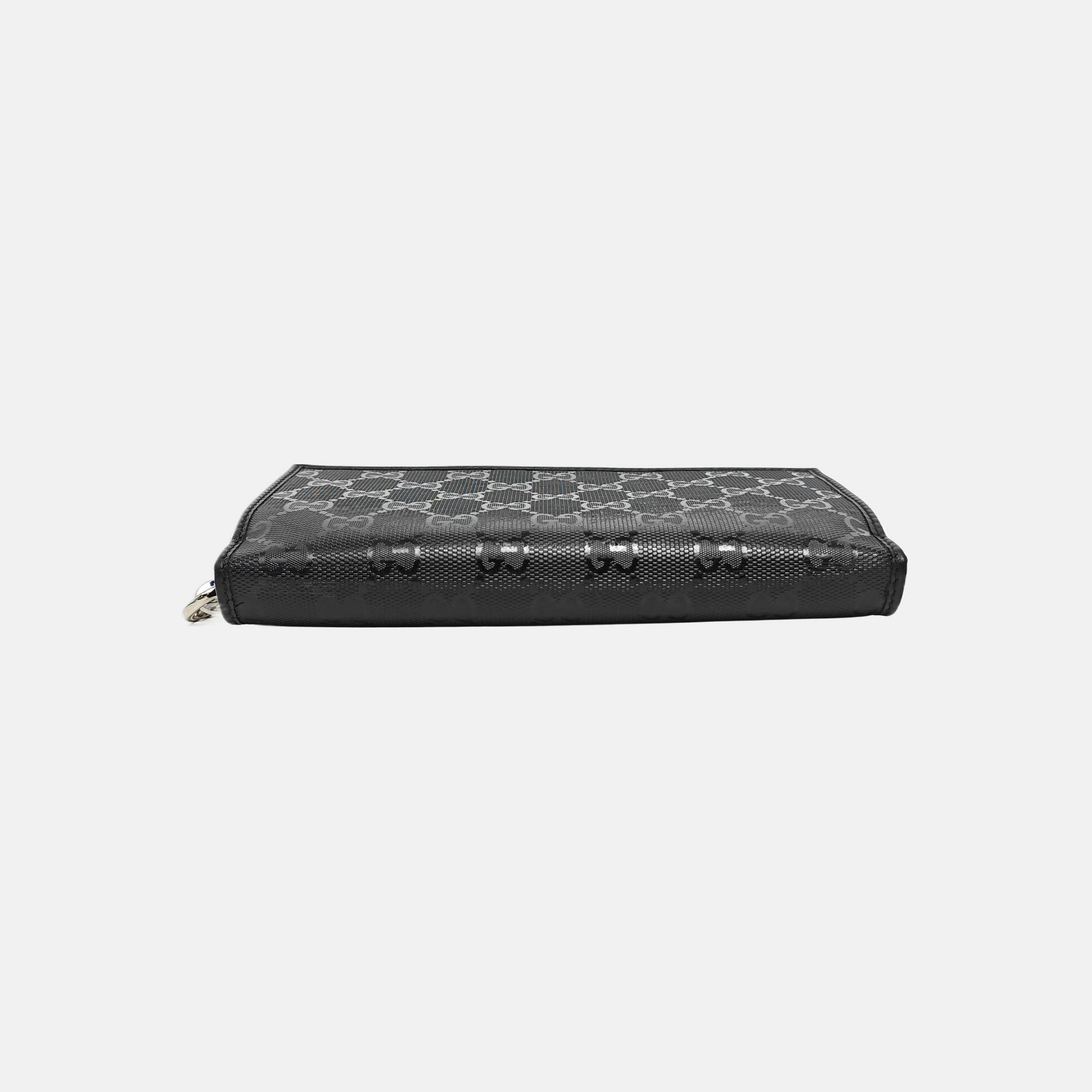Ligne Shima Monogram Coated Canvas Black Wallet