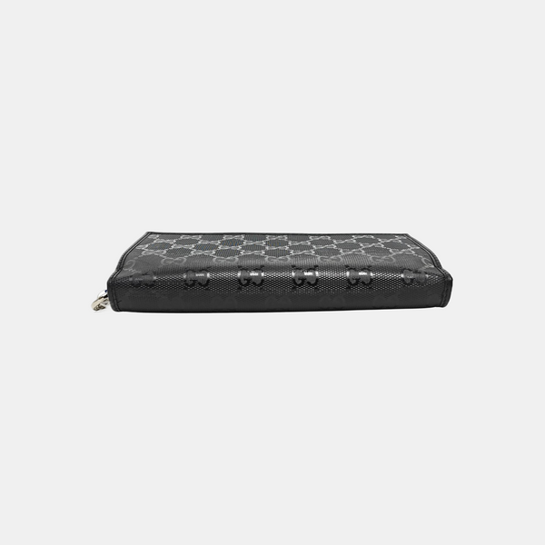 Ligne Shima Monogram Coated Canvas Black Wallet