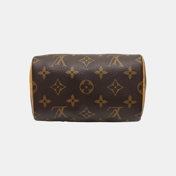 SPEEDY Nano Monogram Coated Canvas Brown