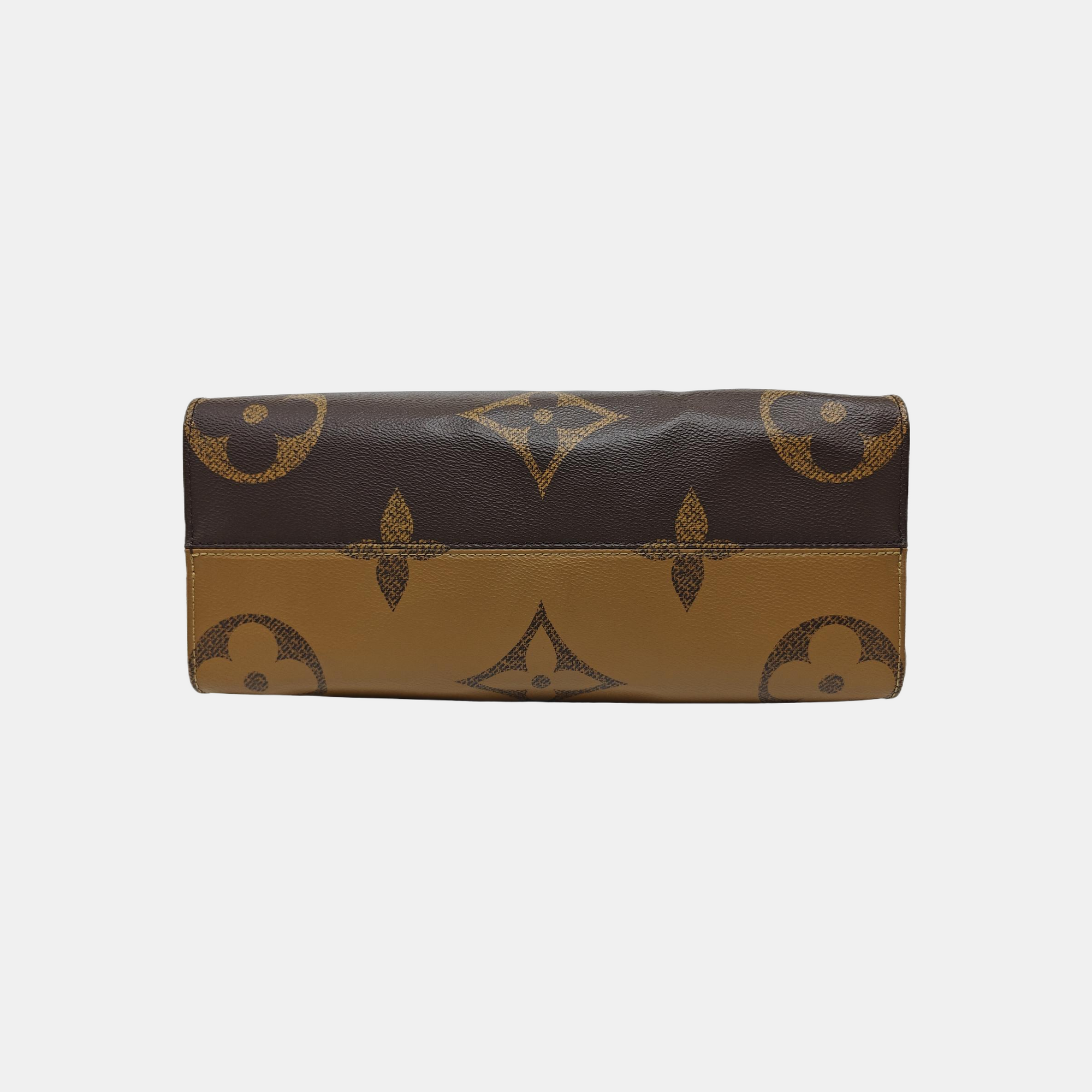 ONTHEGO MM Monogram Coated Canvas Brown