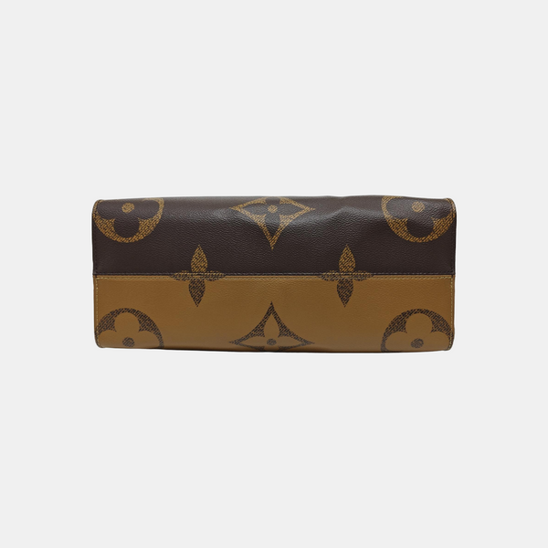 ONTHEGO MM Monogram Coated Canvas Brown