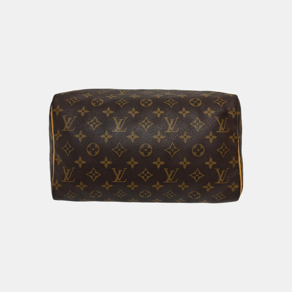 SPEEDY 30 Monogram Coated Canvas Brown