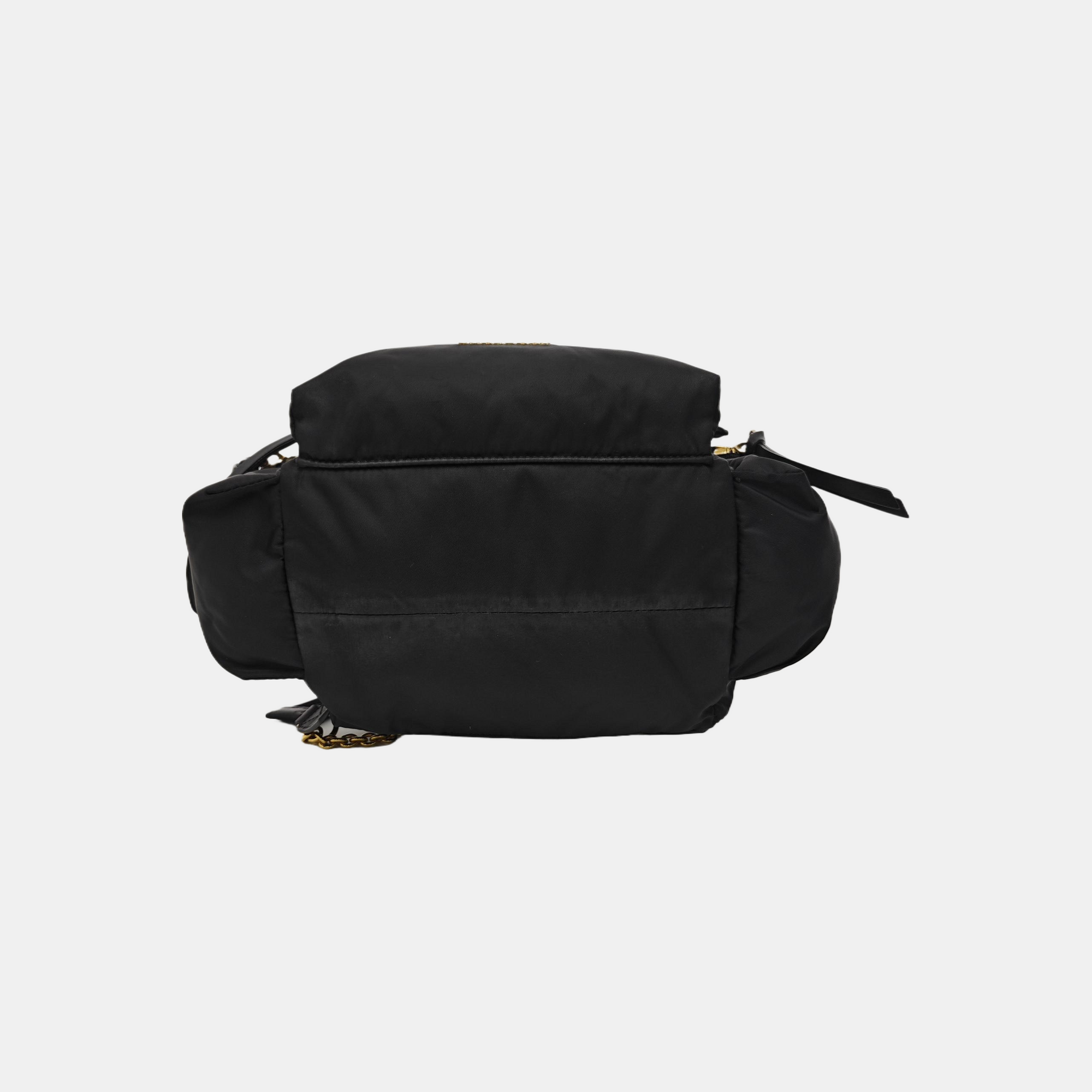 The Rucksack Medium Nylon Black