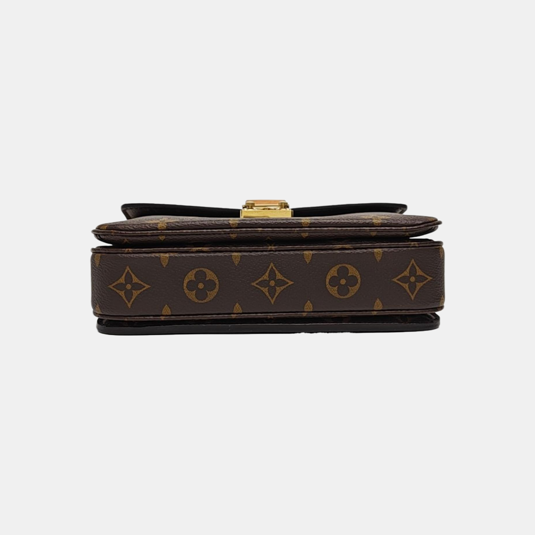MÉTIS EAST WEST Monogram Coated Canvas Brown
