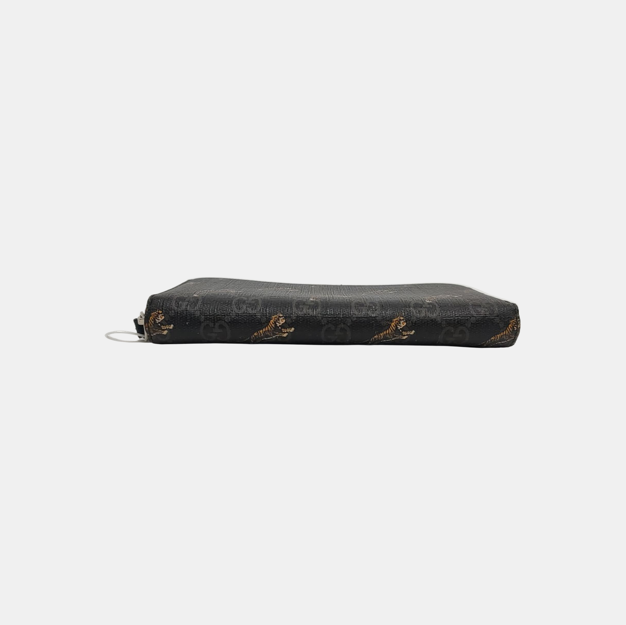Monogram Coated Canvas Clutch Black