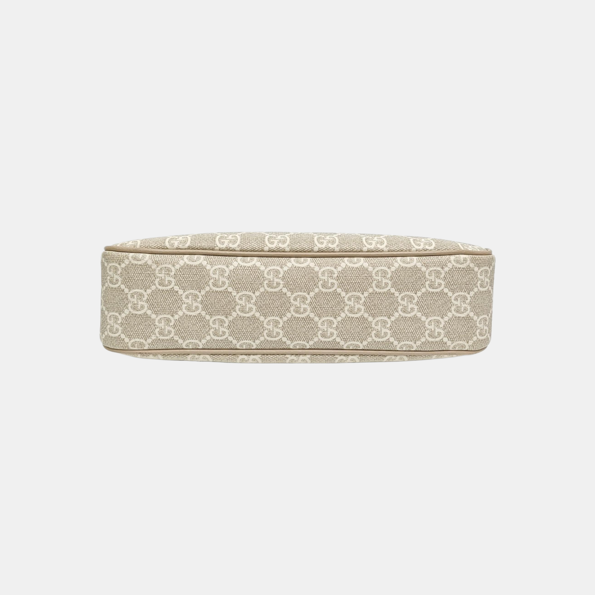 Ophidia Small Monogram Coated Canvas Beige