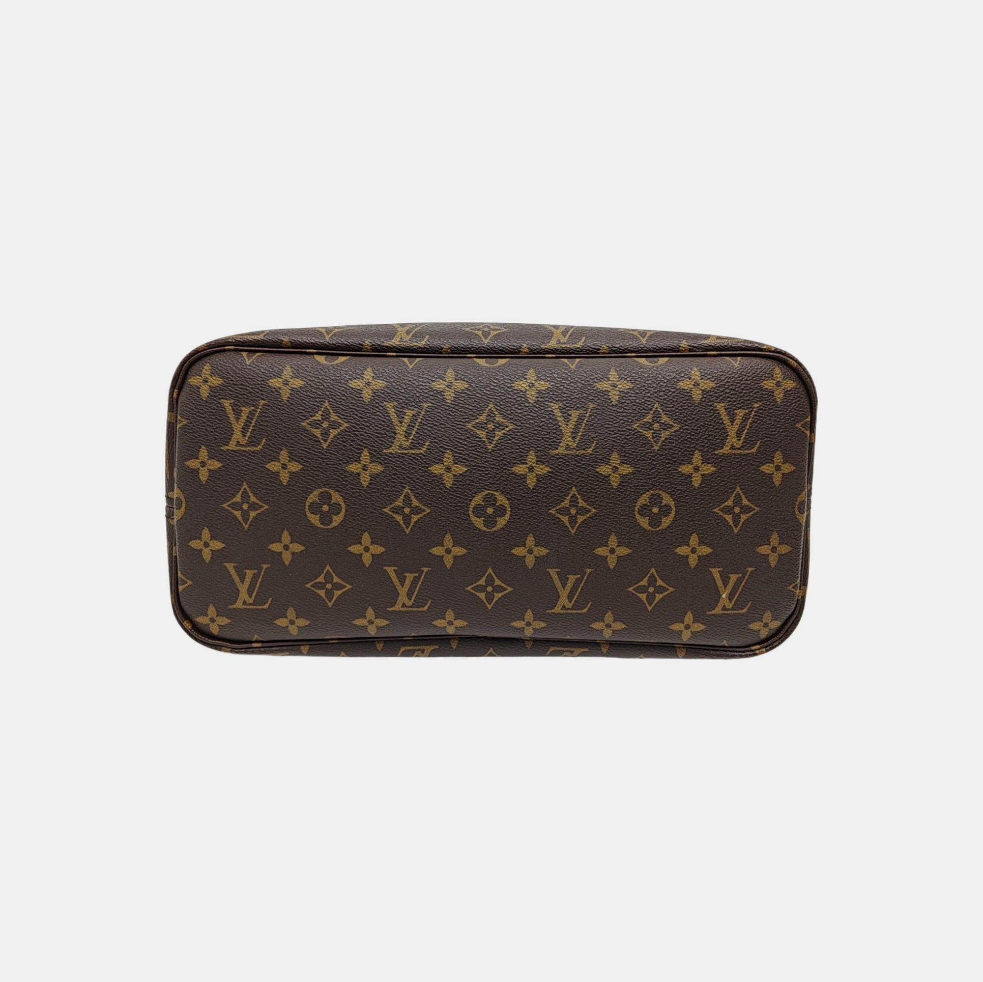 NEVERFULL MM Monogram Coated Canvas Brown