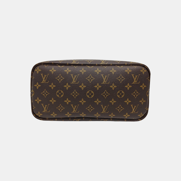 NEVERFULL MM Monogram Coated Canvas Brown