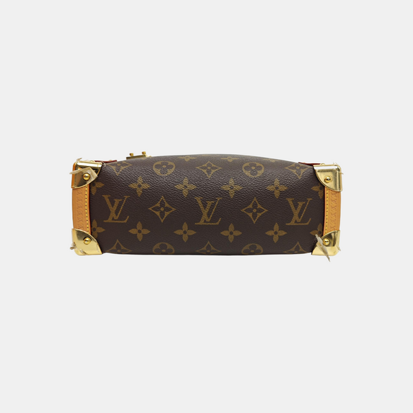 SIDE TRUNK MM Monogram Coated Canvas Brown