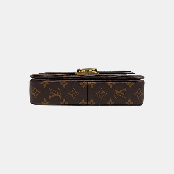 MARCEAU Monogram Coated Canvas Brown