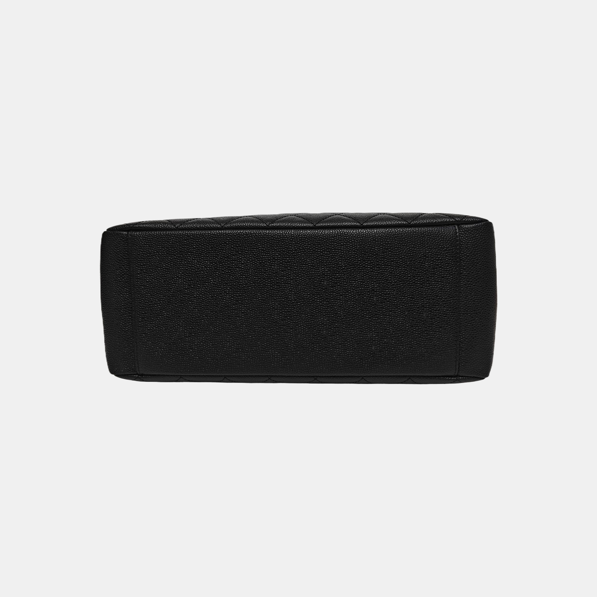 CHANEL GST Large Quilted Grained Calfskin Black