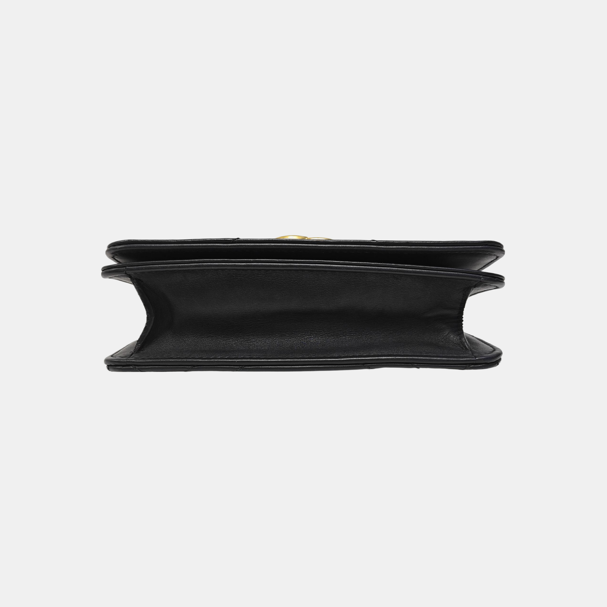 GG Marmont Super Mini Quilted Calfskin Black