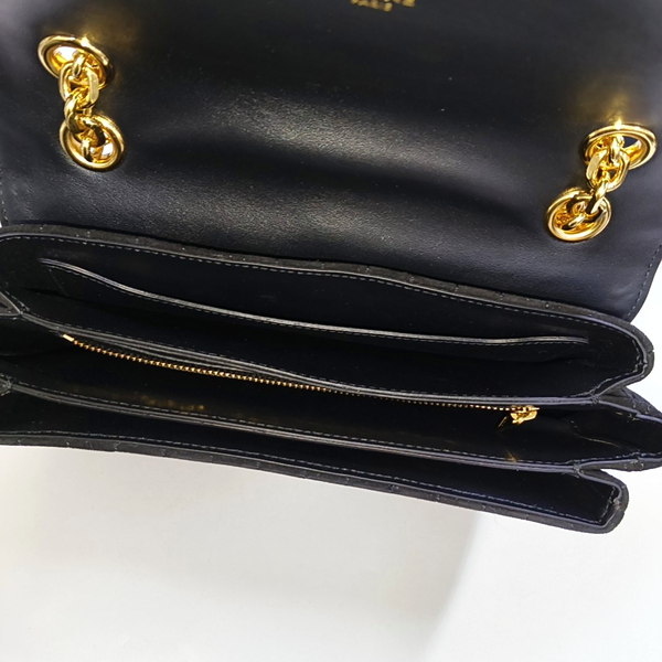 Authenticated pre-owned  C Suede Black - Shoulder Bag at Looply