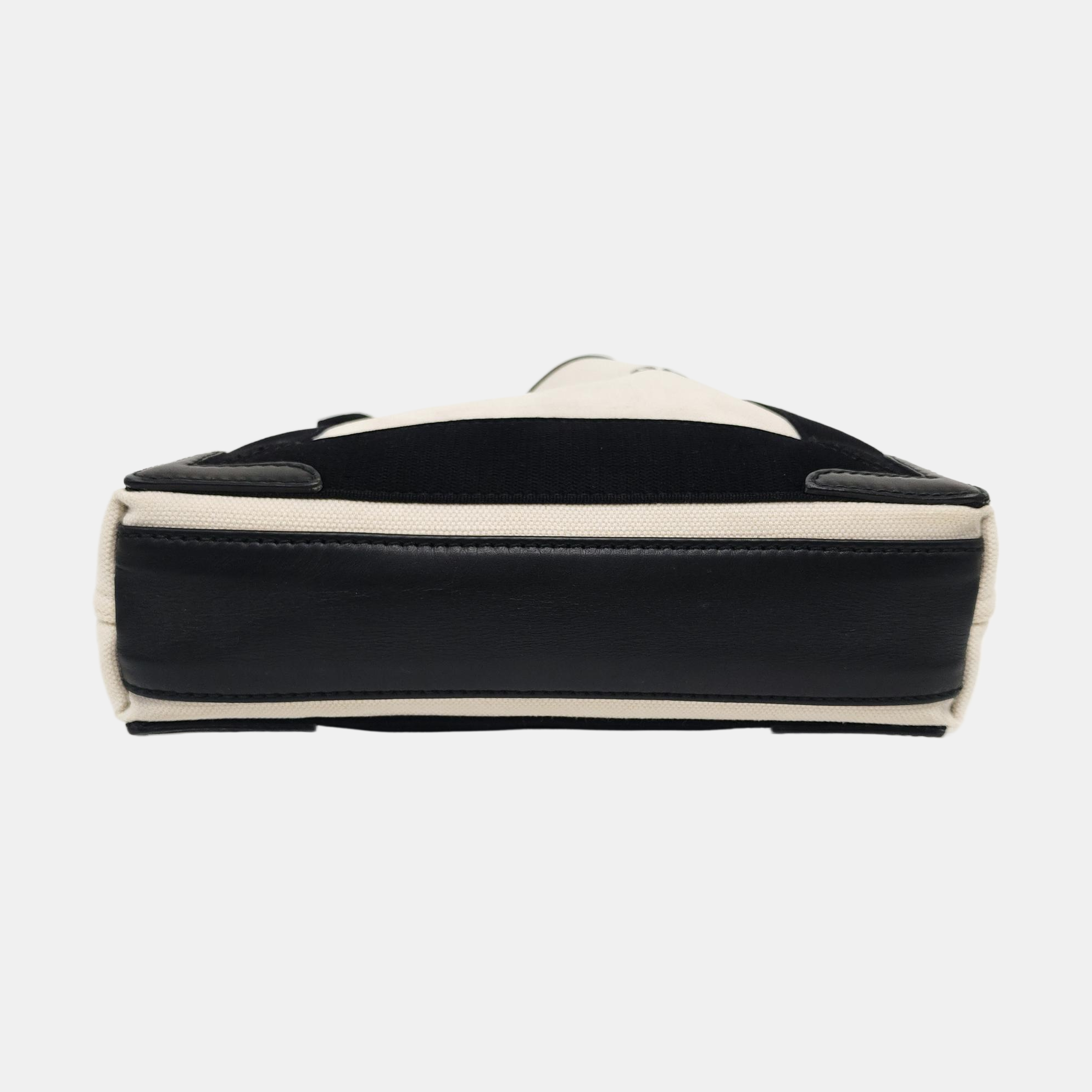 Navy Mini Canvas White