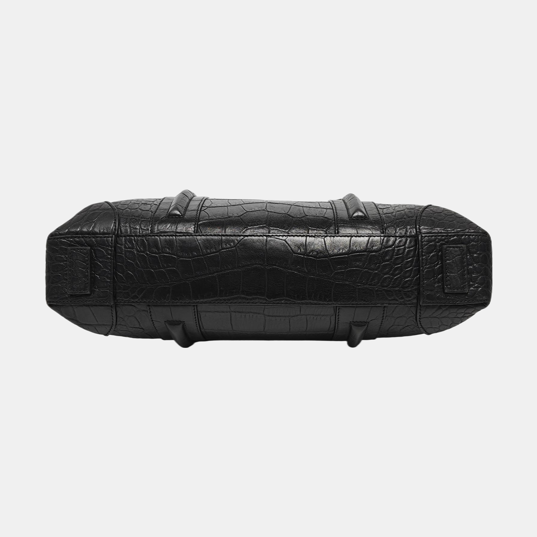 Calfskin Top Handle Bag Black