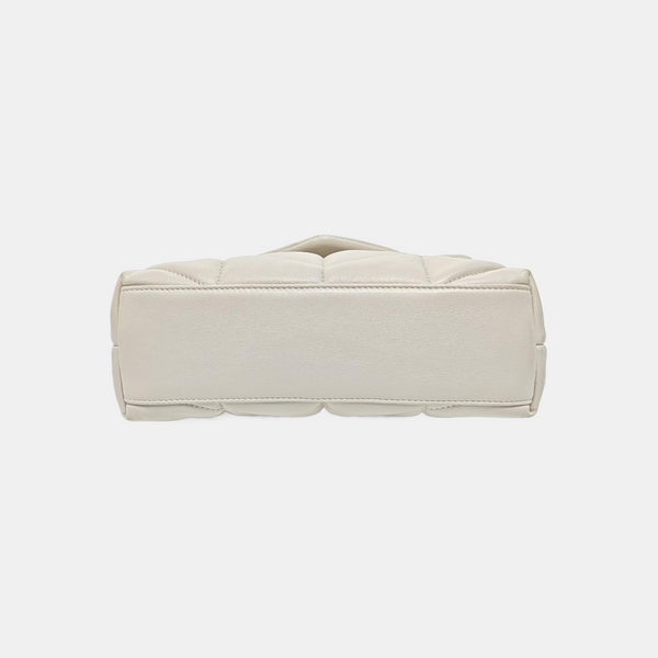 PUFFER TOY Mini Quilted Lambskin White