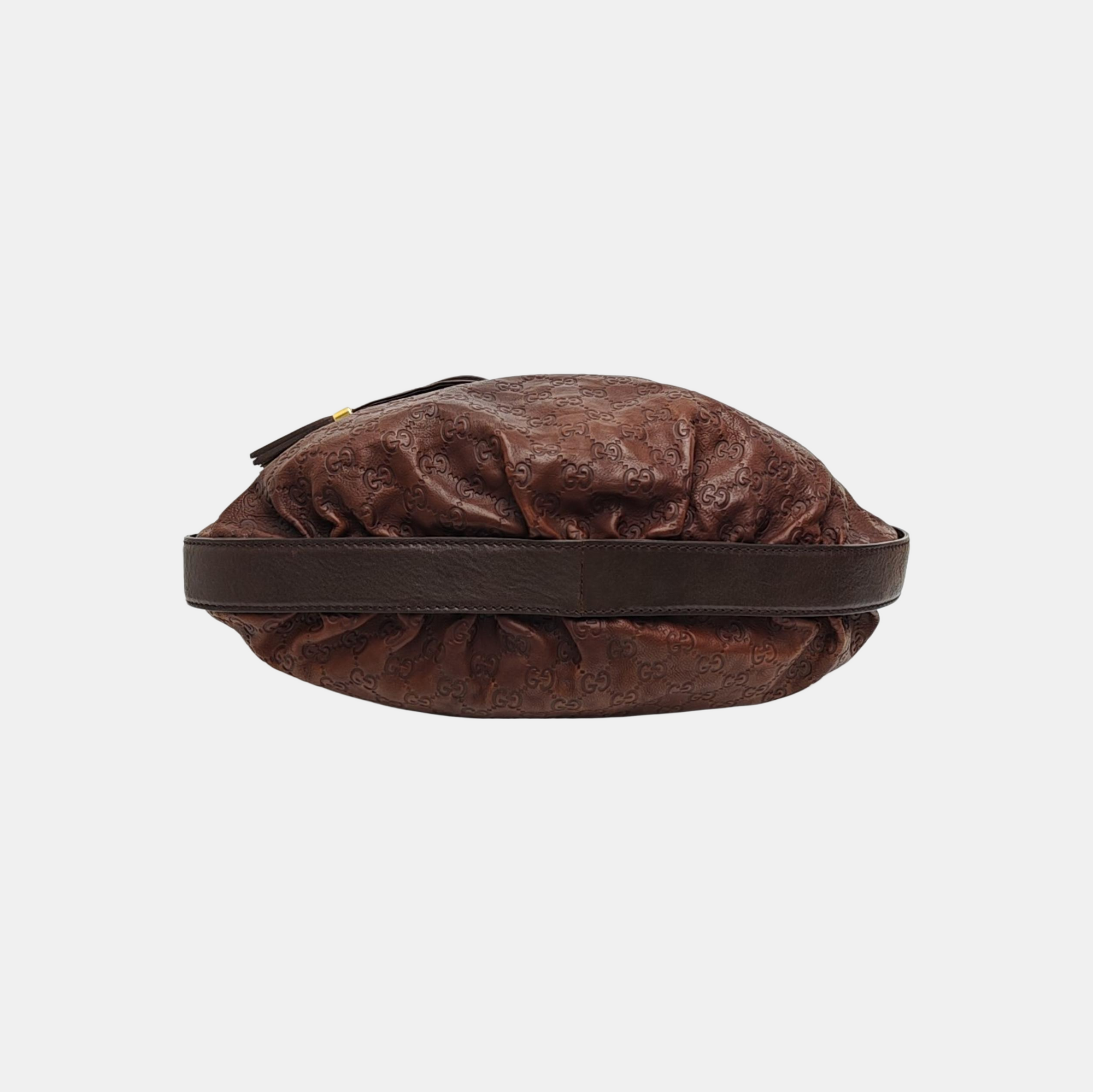 Monogram Calfskin Top Handle Bag Brown