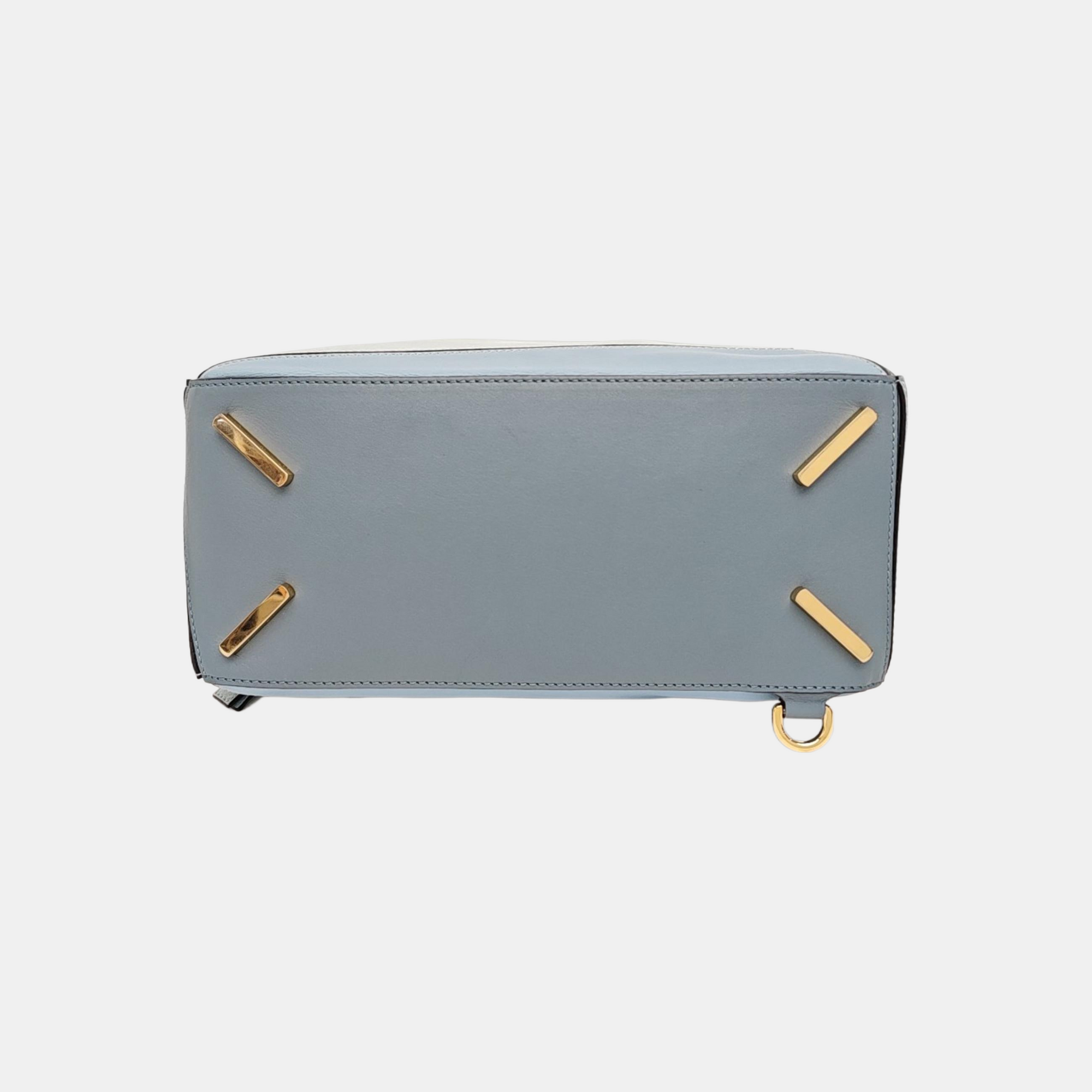 Puzzle Medium Calfskin Blue