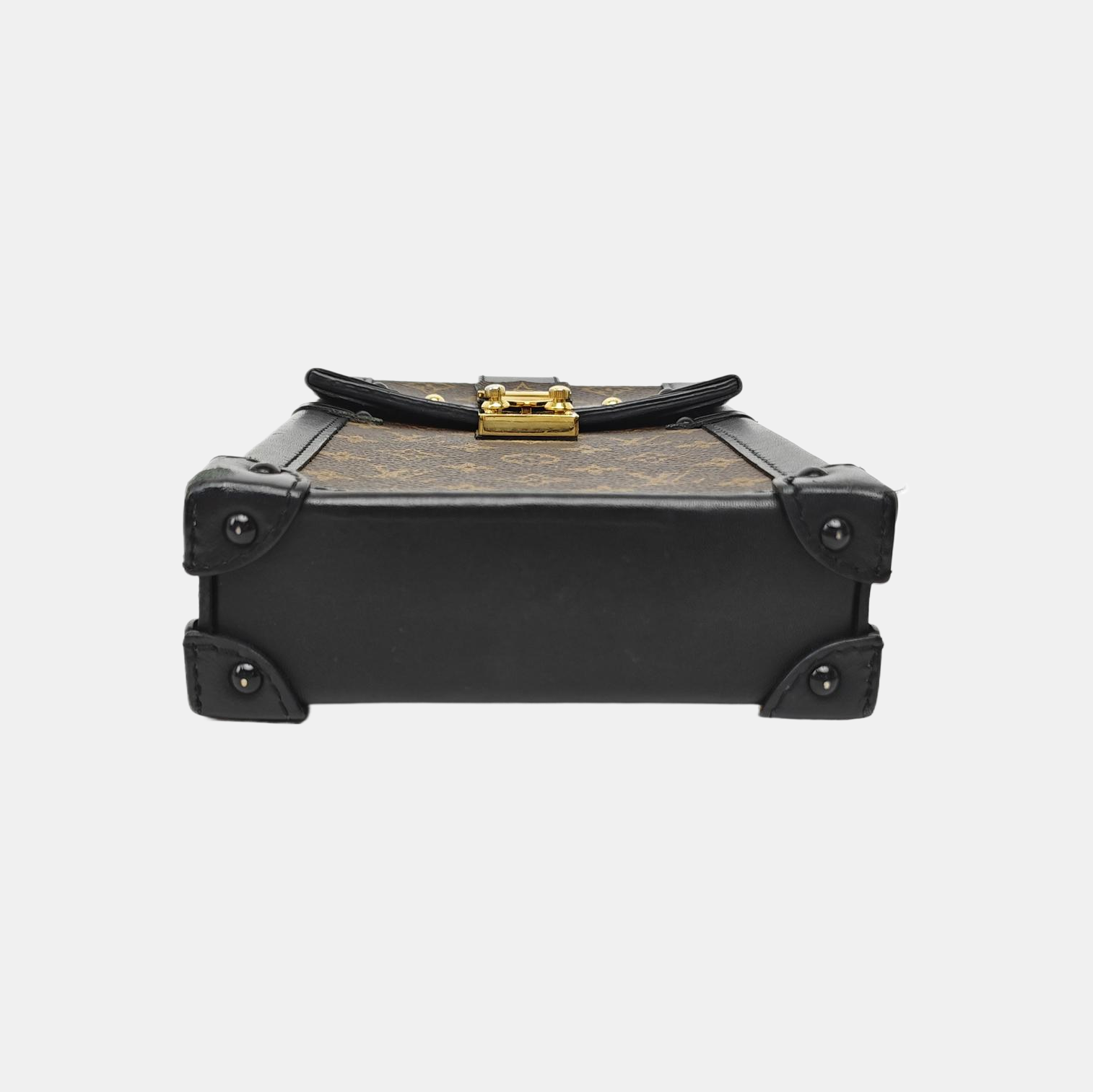 TRUNK Monogram Coated Canvas Brown