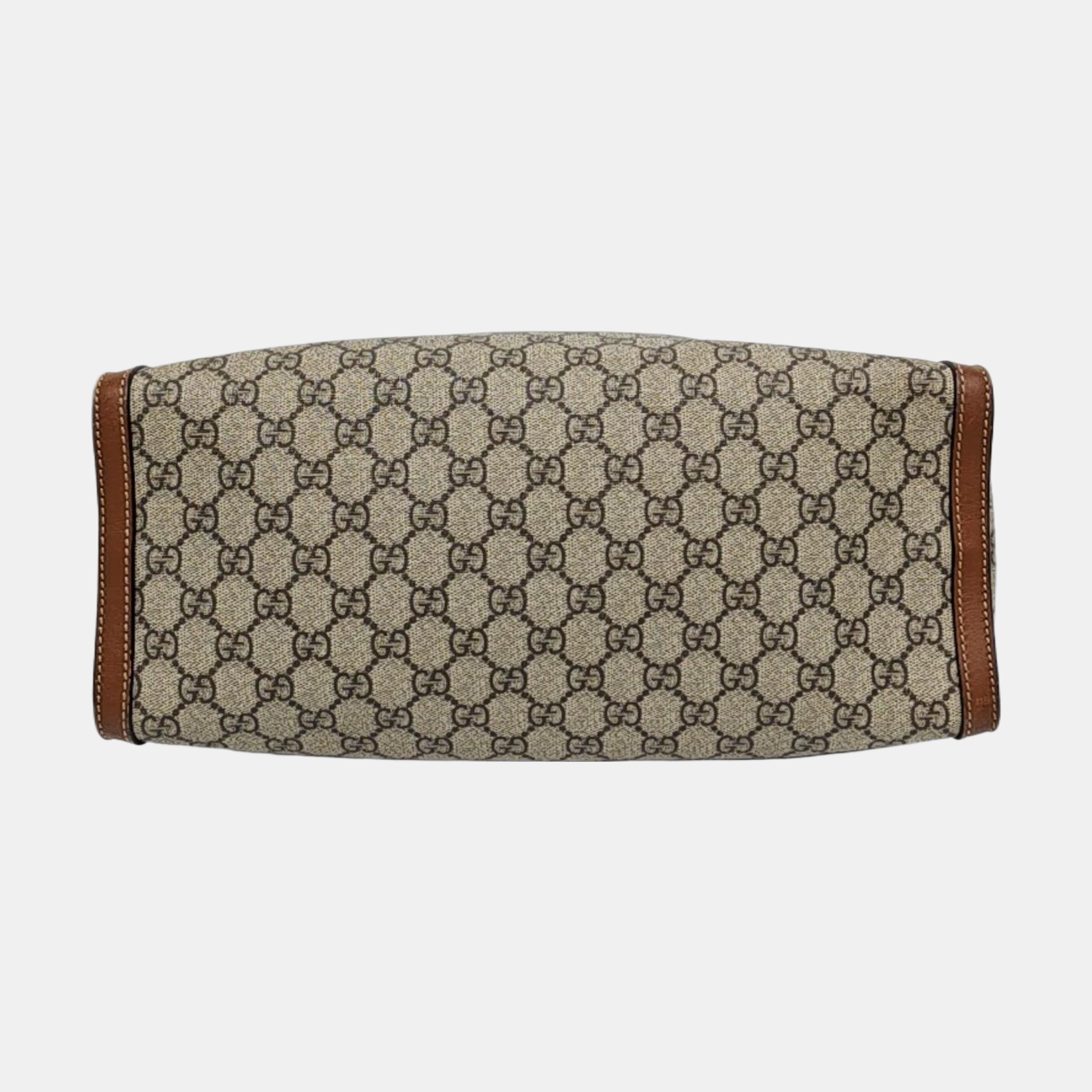 Padlock Medium Monogram Coated Canvas Beige