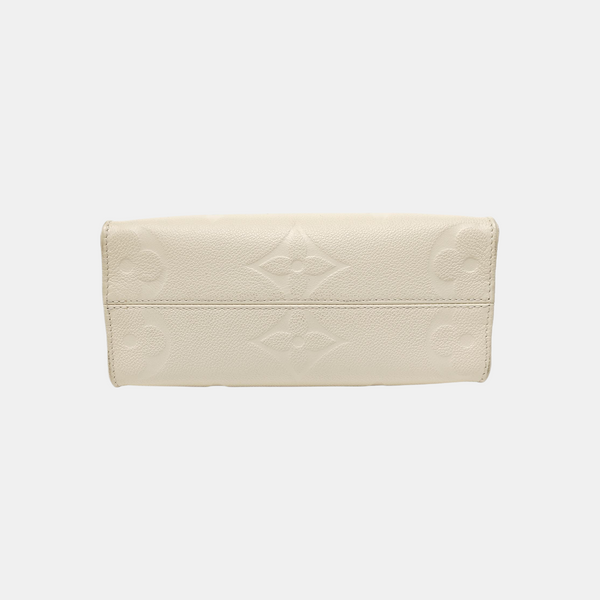 ONTHEGO PM Monogram Calfskin Beige