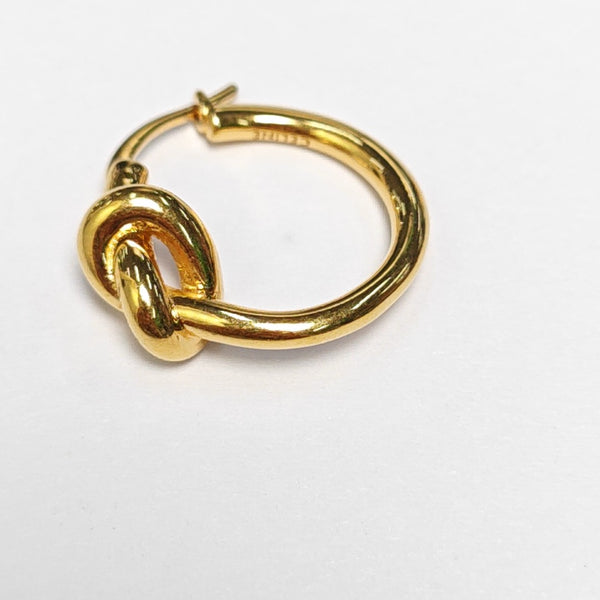 KNOT Brass Gold Earrings