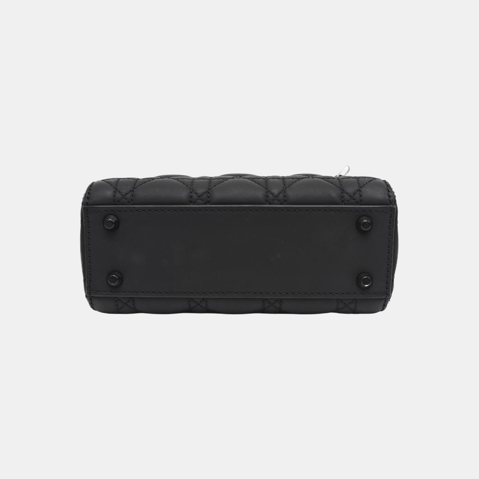 Lady Dior Mini Cannage Calfskin Black