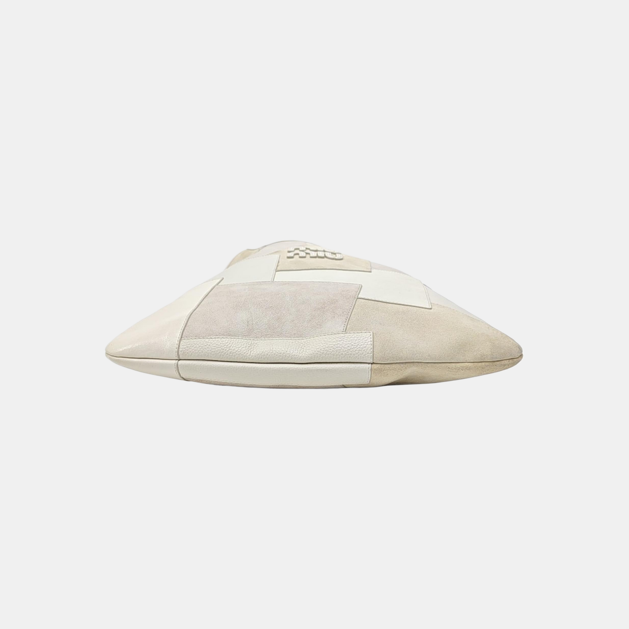 IVY Quilted Suede White