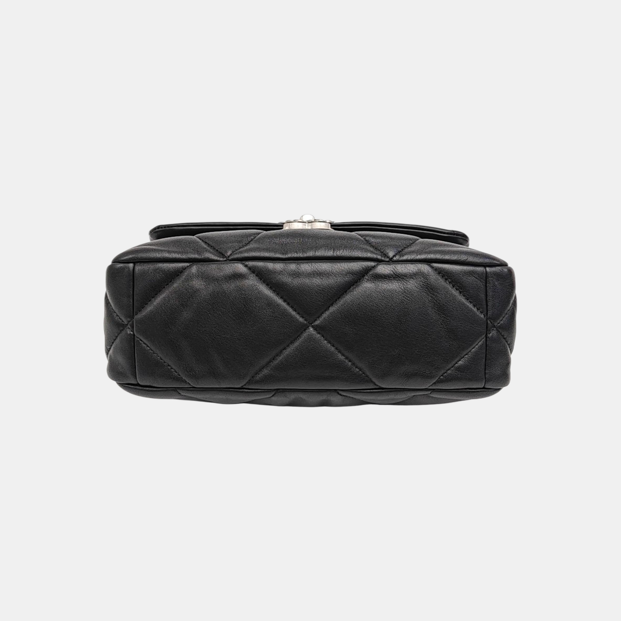 CHANEL 19 Small Quilted Lambskin Black