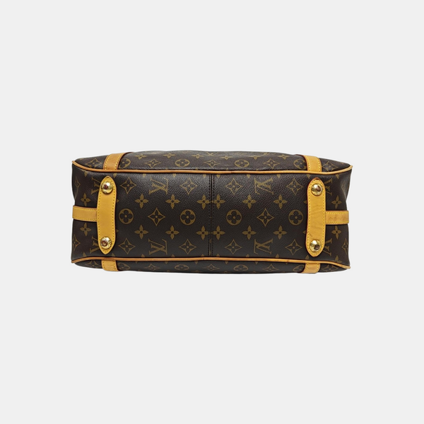 STRESA Monogram Coated Canvas Brown