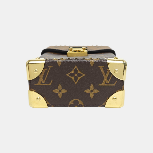 CAMERA BOX Monogram Coated Canvas Brown